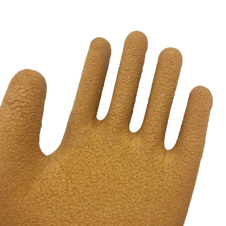 Latex Coffee Type Lined Work Gloves