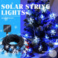 MHome Solar Snowflake String Lights 8 Modes Waterproof Outdoor For Garden Patio Christmas Decoration-20LED 5M
