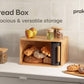 MHome Wooden Bread Box for Kitchen – Keeps Bread Fresh for Longer – Space Saving Design – Black or White Options