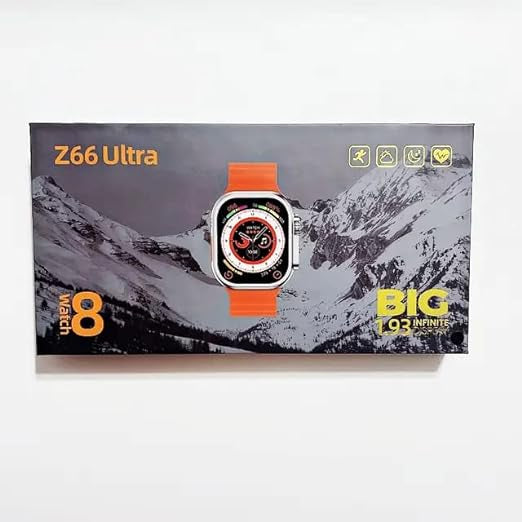 Z66 Ultra Series 8 Smart Watch Ultra Big 1.93 Inch Screen Smartwatch Heart Rate Monitor Ultra Smart Watch