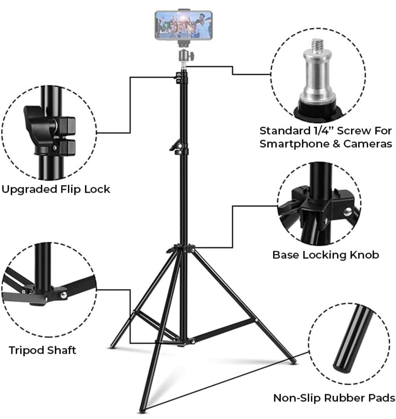 Ring Light Stand 2.1m - Universal Can Be Used For Many Options