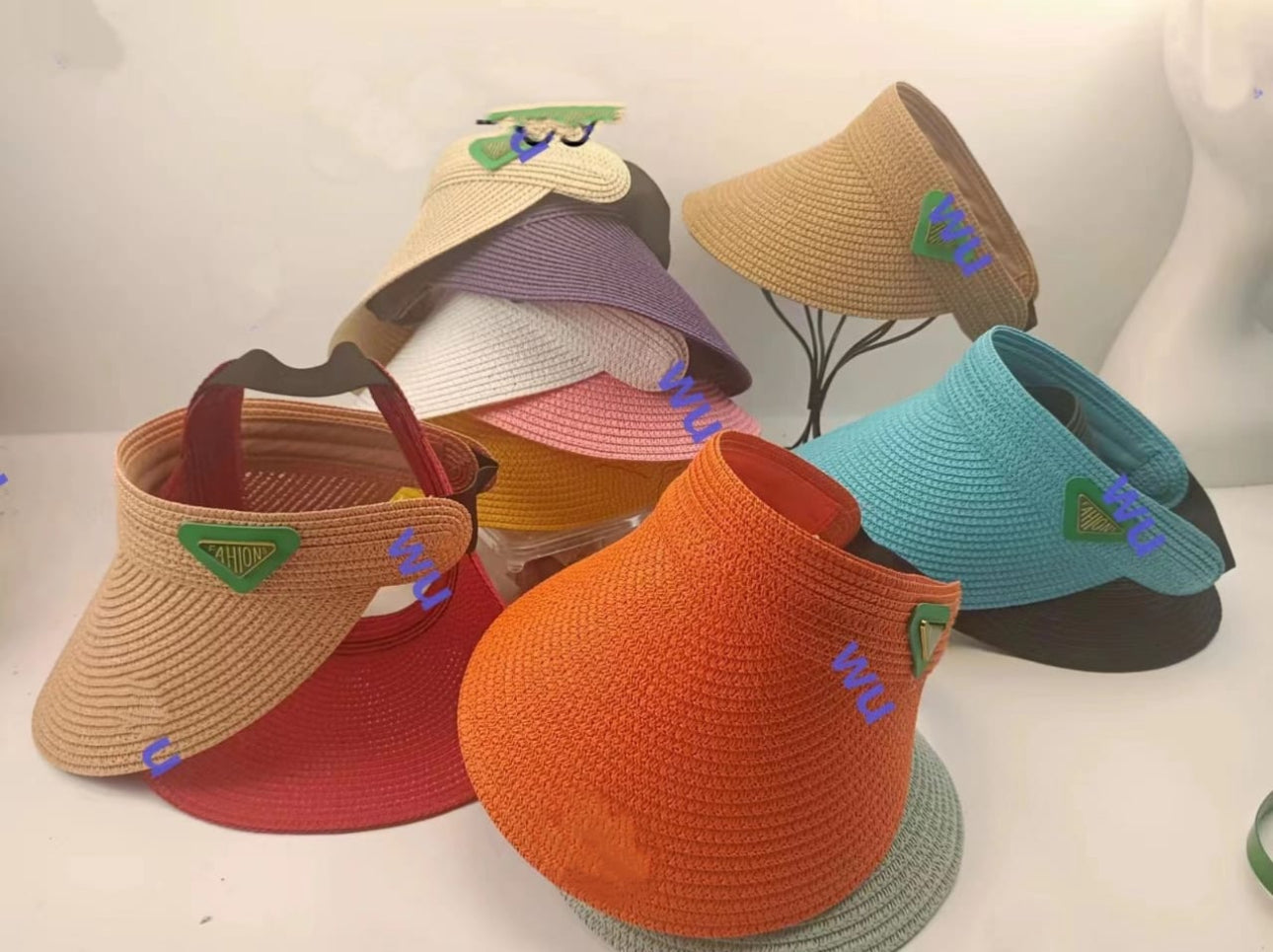 Ladies Wide Brim Sun Visor Various Colours
