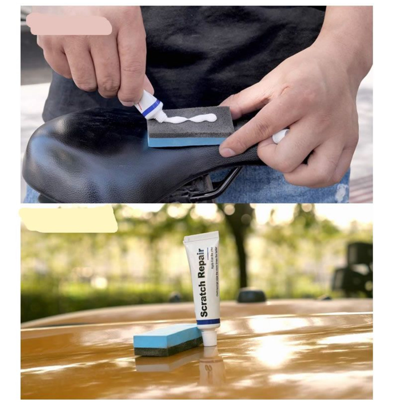 Car Scratch Remover Repair Wax 2pc Set
