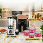 Ultimate 3-in-1 Kitchen Combo Set (6L Digital Air Fryer + 2-in-1 Blender & Ice Crusher + 8-Piece Metallic Pink Cookware Set)
