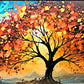 Magic Arc Autumn Tree Canvas Art