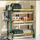 MHome Kitchen Storage & Dish Drying Rack – Durable Metal with Drainage System