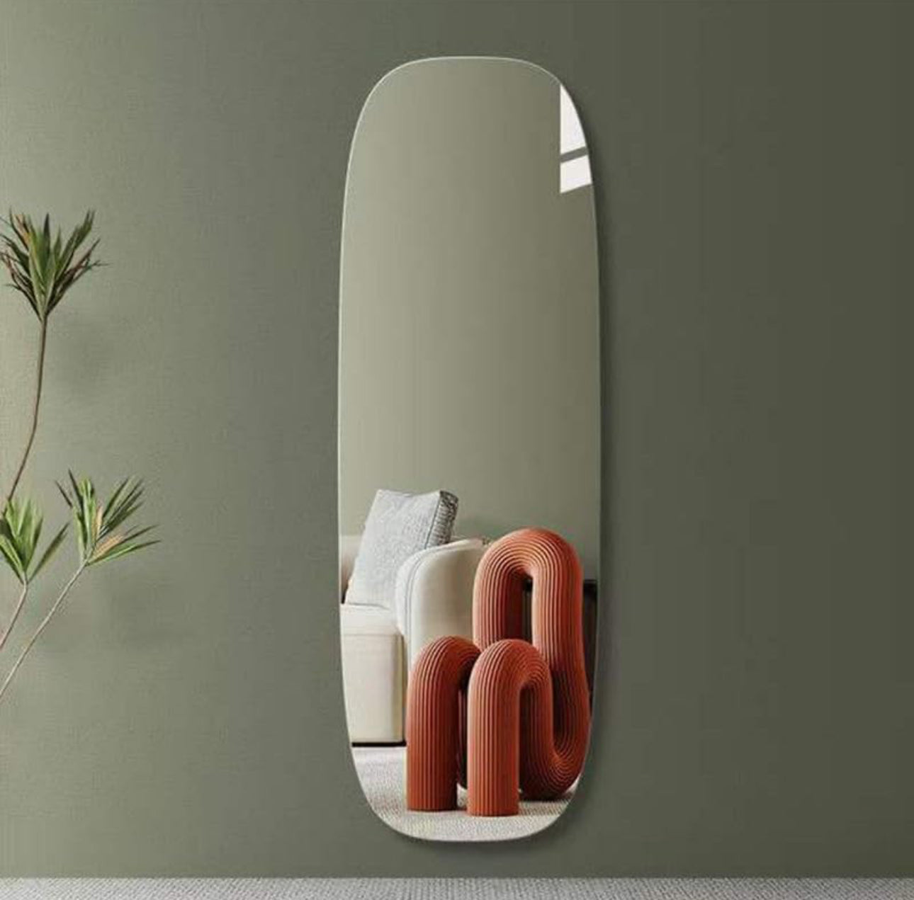 Decorative Mirrors Wall Luxury Full Length Mirror 150x60cm Black Frameless