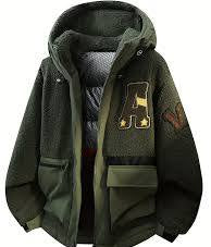 Men’s Fleece Lined Hooded Jackets-Various Colours