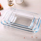 MHome 3 Piece Oven Safe Glass Baking, Roasting & Casserole Dish Set - Rectangular - Various Options