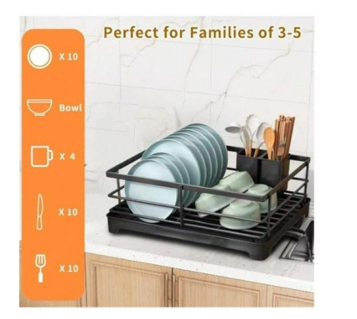 Dish Drying Rack For Kitchen Counter,With Drainboard