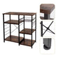 MFurn Multipurpose Wooden Vintage Style Storage Rack