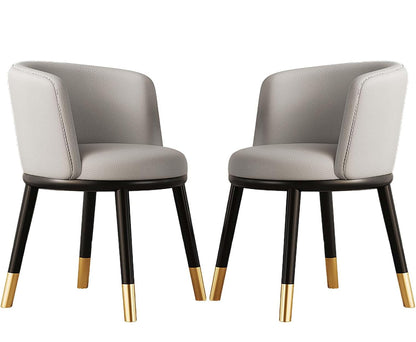 MFurn Dining Chairs Set of 2, PU Leather High Back Dining Room Kitchen Side Chair ForHome/Living Room/Bedroom/Office-Various Colours Available