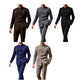 Men’s Military Inspired Mandarin Collar Safari Suit -Various Colours