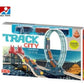 New Kids Game Plastic Racing Car Railway Slot Toys Easy Building DIY Car Track Toy for Kids Boys Girls Track City (54 Pcs), Multicolor