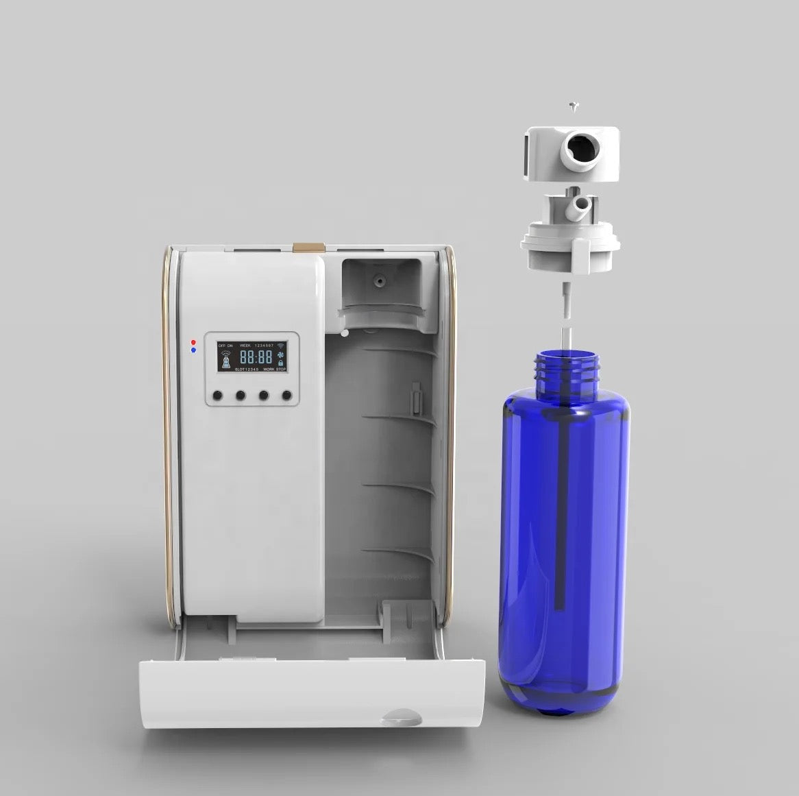 Mega-Scent Luxury Aromatherapy Nebuliser Essential Oil Diffuser With BT/USB & App Control
