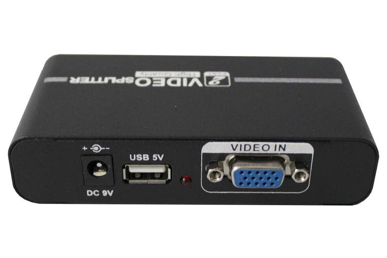 1 To 2 Port Vga Splitter High Resolution Support 1920 X 1440 550Mhz Vi ...