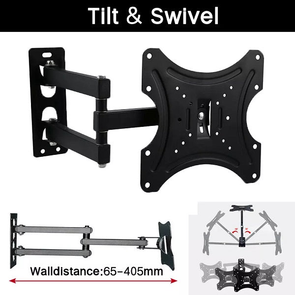 Aerbes Wall Mount Swivel TV Bracket 14-42 Inch