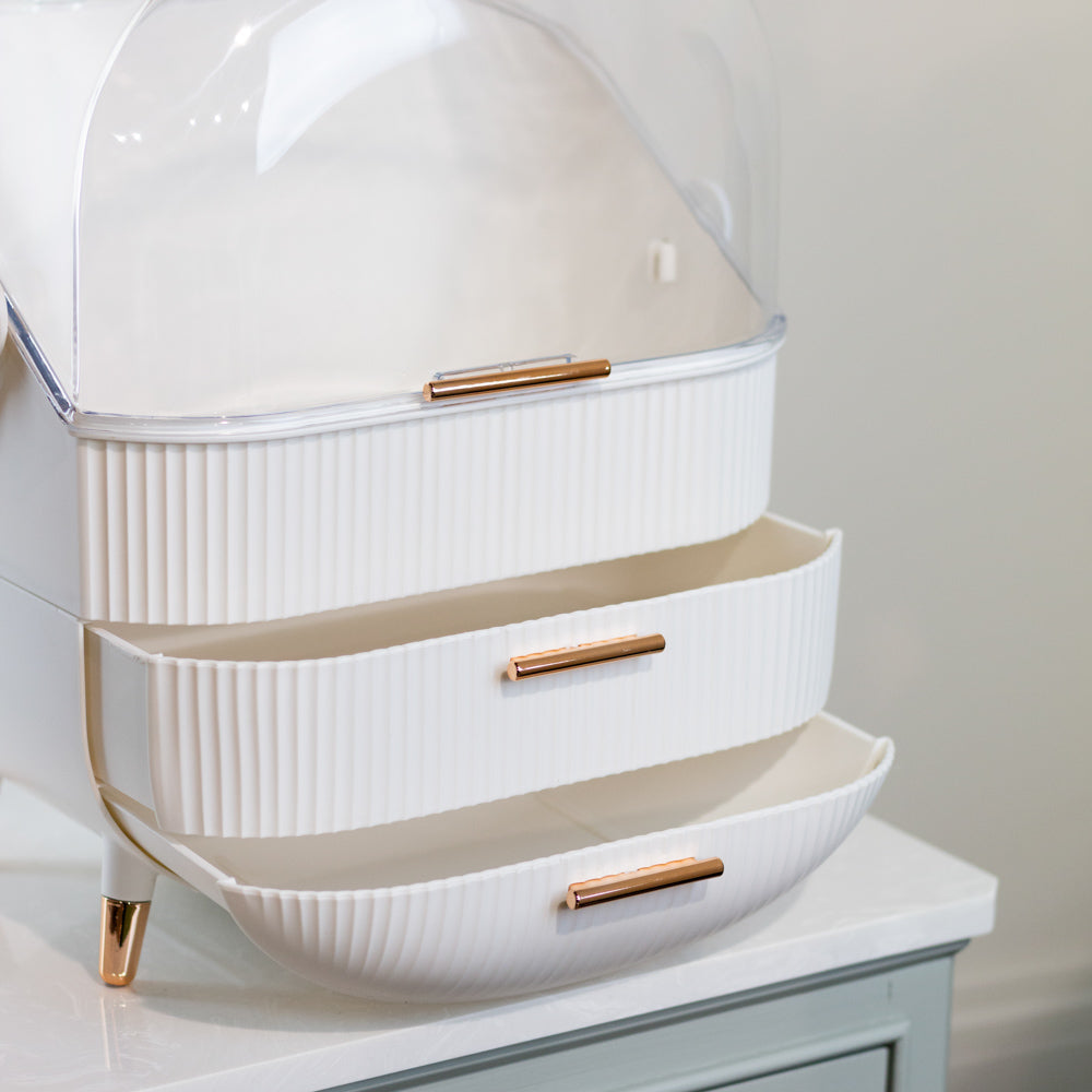 Cosmetics Storage Box 2 Drawer Various Colours