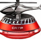 MTech Solar-Powered Perfume Rotating Helicopter Car Air Freshener, Liquid Scent Diffuser for Car Interior Dashboard Decor, Car Dashboard Accessories-Various Colours