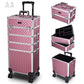 Professional 4 In 1 Cosmetics Makeup Rolling Makeup Case