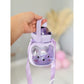 Children’s Drinking Bottle with Straw, Strap & Handle – Bear Design 500ml