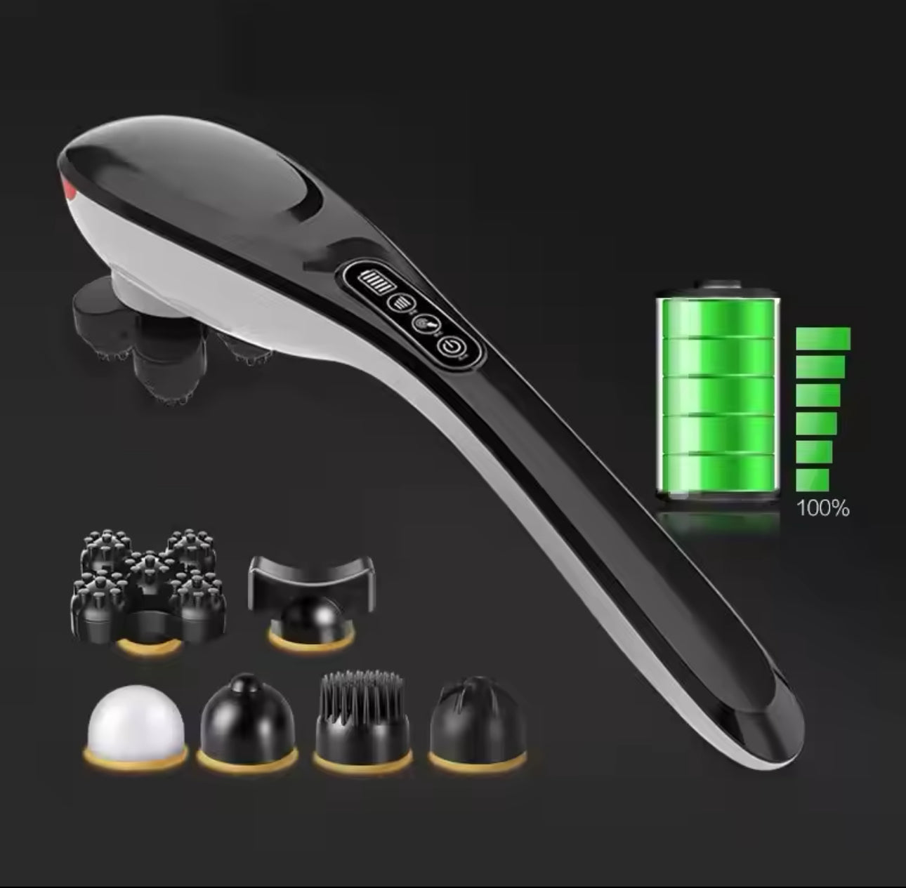 Cordless Handheld Back Massager,Rechargeable Electric Deep Tissue