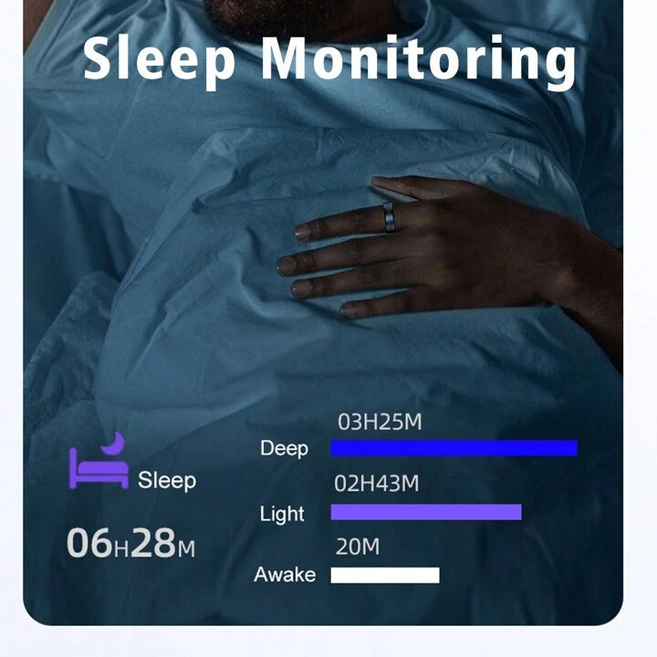 SENBONO Smart Health Ring R03 With Blood Oxygen Heart Rate Sleep Tracking Wearable Electronic Smart Ring For Men & Women-Various Options