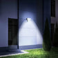 MTech Solar Motion LED Sensor Wall Lamp – 68 LED, 3-Sided Glow, 2-Pack