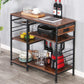 MFurn Multipurpose Wooden Vintage Style Storage Rack