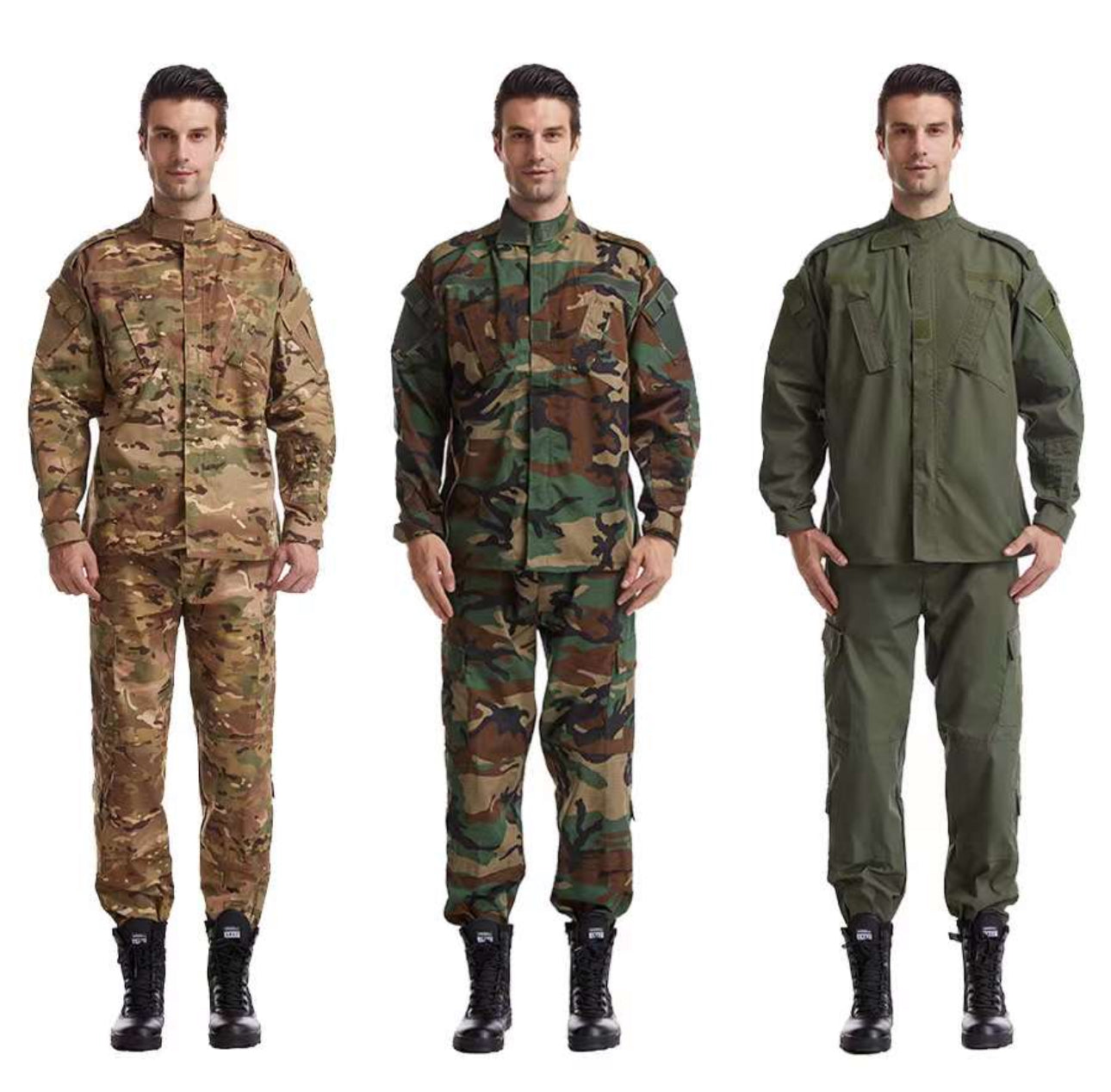 Tactical Airsoft Military Uniform Set Outdoor Force Combat Jacket & Pants Suit