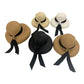 Ladies Big Bow Vintage Straw Sun Hat- Various Colours