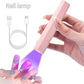 Portable LED Nail Lamp - USB Rechargeable,Pen-Shaped Dryer For Gel Nail Polish - Ideal For Home & Salon Use