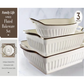 MHome Fluted Oven Proof Bakeware 3 Piece Set-Various Options
