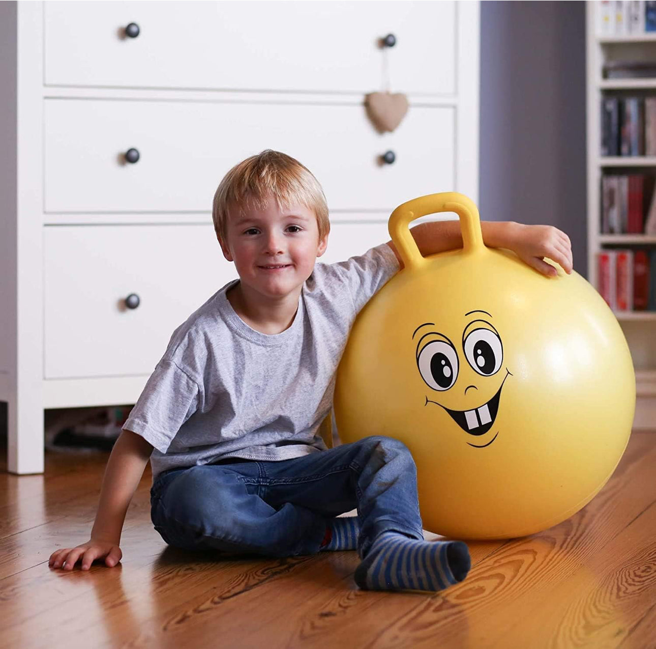 Mkids Sit & Bounce Rubber Hop Ball – Various Colours