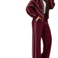 Ladies High Neck Zip-Up Tracksuit-Various Colours