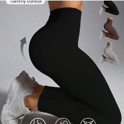 Winter Warmers Ladies Thermal Ribbed Leggings-Various Colours