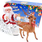 Christmas Electric Santa Claus in Sleigh Toys Christmas Decorations with Music Xmas Santa Figurine Ornaments