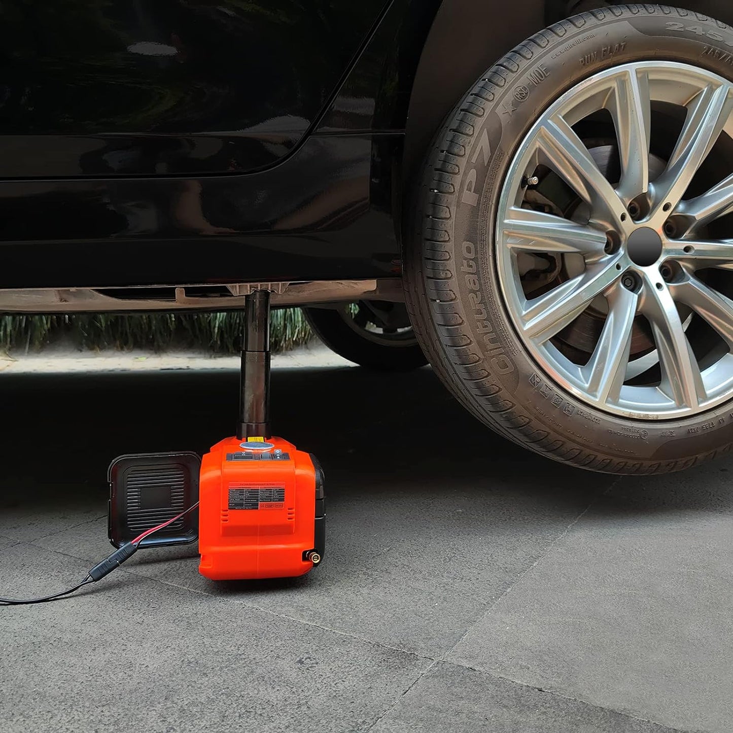 Electric Car Jack 5Ton 12V Kit Car Jack Hydraulic with Inflator Electric Jack for Car SUV Sedan MPV Change Tires Garage Repair Emergency Kit