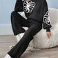Ladies Floral Embroidery Knitted Loungewear 2pc - Various Colours