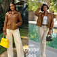 Ladies Faux Leather Short Jacket