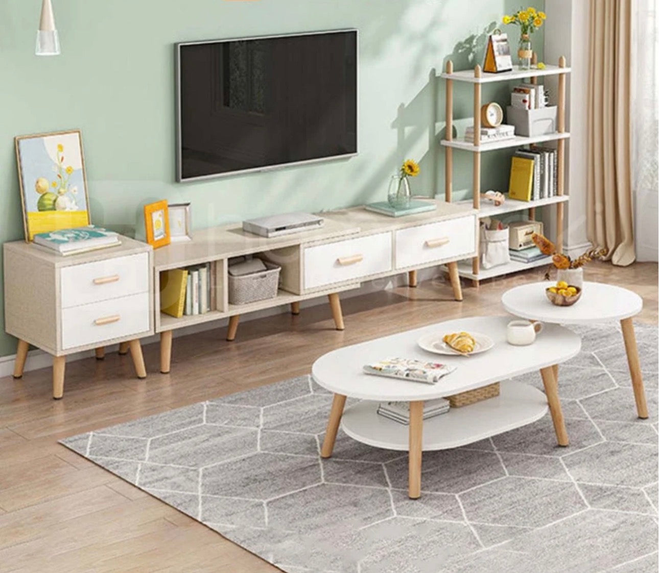 MFURN Coffee Table Modern Living Room coffe table Nesting coffee tables for living room Set of 2-Various Colours