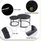 MFURN Round Nesting Table Set 2pc Sintered Top-Various Colours