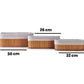 MHome  3-Piece Bamboo Basket - Bathroom and Kitchen Organizer, Wicker Organizer Set
