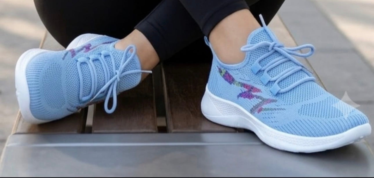 Ladies Lightweight Athletic Sneakers-Various Colours