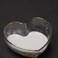 Love Fruit/Dessert Bowl - Gold Edge