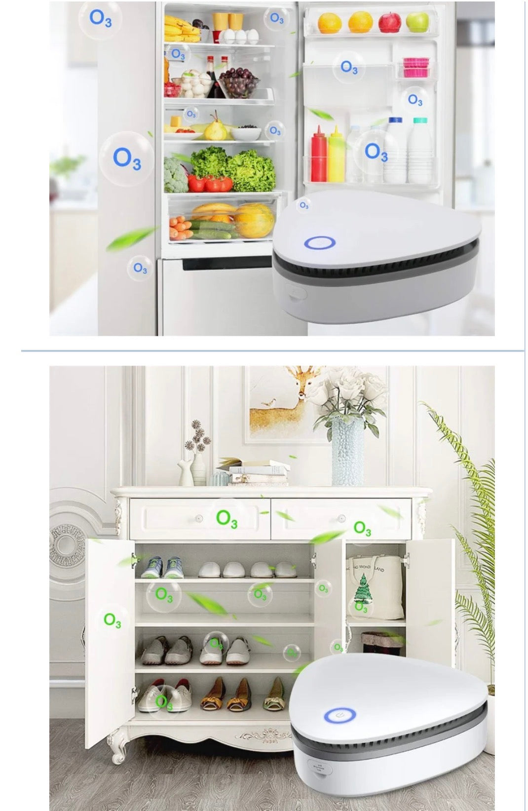 Fridge Deodoriser OZONE Steriliser & Air Purifier
