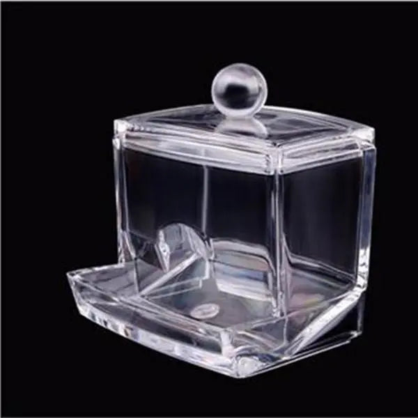Acrylic Cotton Swab Organizer Box Cosmetic Holder Q-tip Makeup Storage Holder