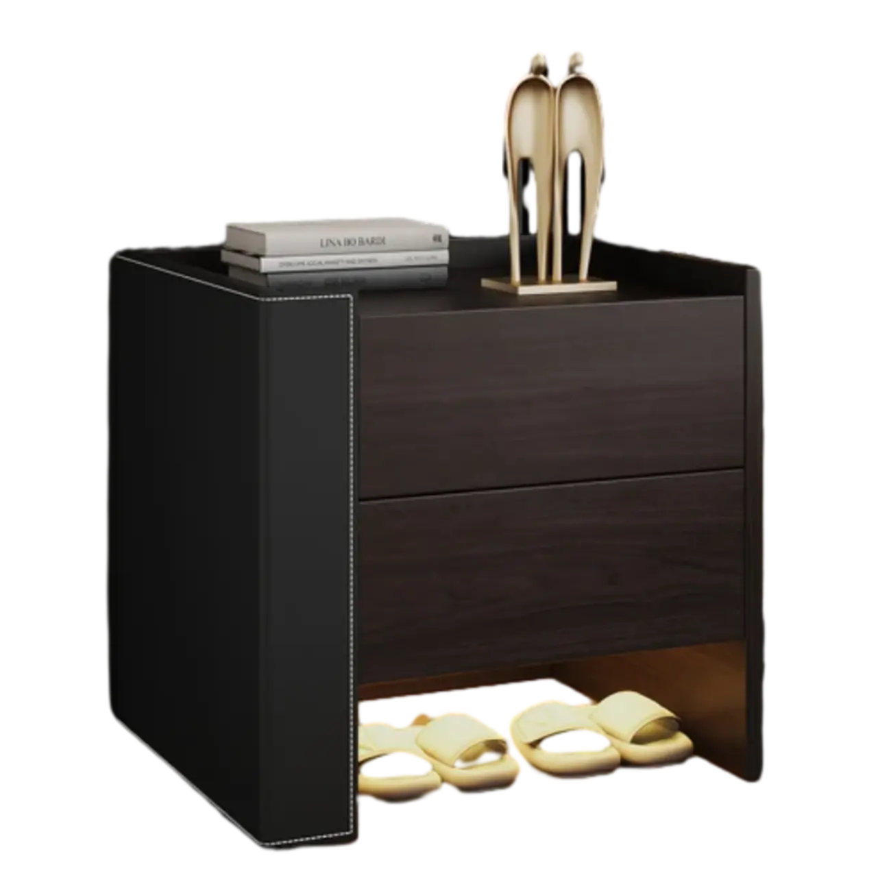 MFurn Nordic Floating Storage Nightstand with Drawer & Light