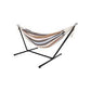 MHome 2-Person Hammock With Stand Brazilian-Style Outdoor Indoor