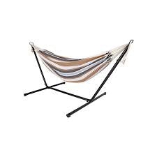 MHome 2-Person Hammock With Stand Brazilian-Style Outdoor Indoor